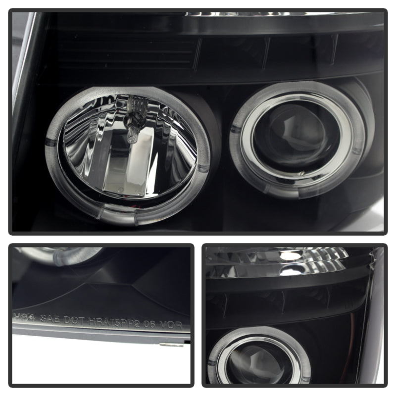 Spyder Nissan Titan 04-14 Projector Headlights LED Halo LED Blk Smke PRO-YD-NTI04-HL-BSM 5078605