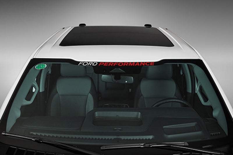 Ford Racing Ford Performance 21-23 F-150 / 17-23 Super Duty Windshield Banner - White/Red M-1820-WR