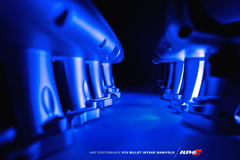 AMS Performance V10 Audi R8 / Lamborghini Huracan / Performante Billet Intake Manifold - CLR Anodize ALP.37.08.0001-1