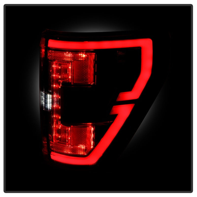 SPYDER 21-23 Ford F150 (Halogen w/ Blind Spot) Full LED Tail Lights - Black (ALT-YD-FF15021HALBS-BK) 5088789