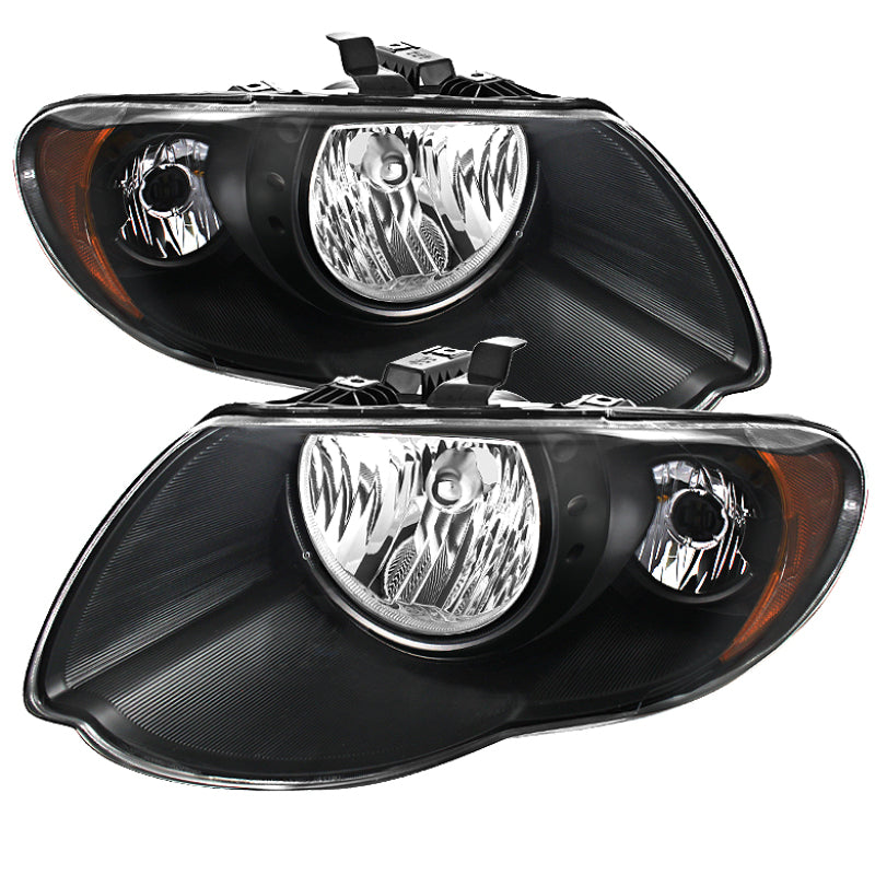 SPYDER Xtune Chrysler Town & Country 05-07 Crystal Headlights Black HD-JH-CHRTC05-AM-BK 9025273