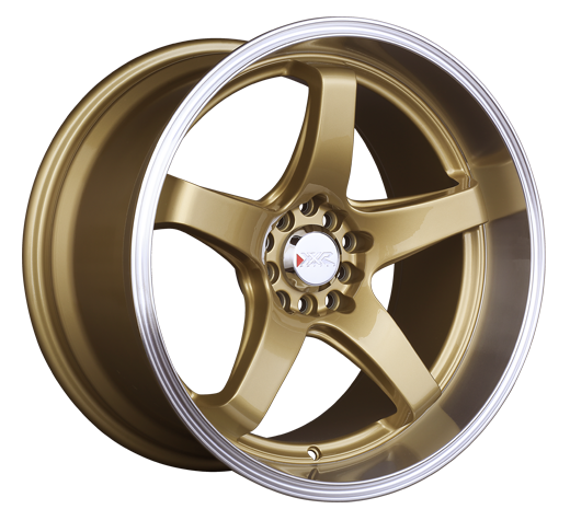 XXR 555 Wheel Hyper Gold / Machined Lip 18x8.5 +35 5x100,5x114.3