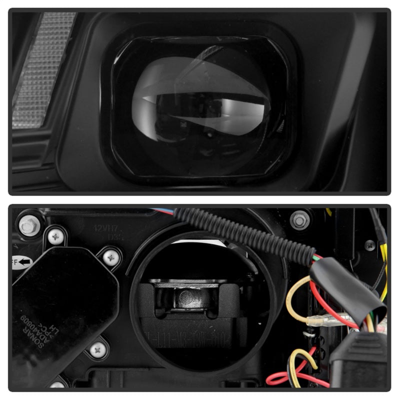 Spyder 13-16 Audi A4/S4 Halogen Model Only High-Power LED Headlights - Black PRO-YD-AA413HALAP-BK 5088345