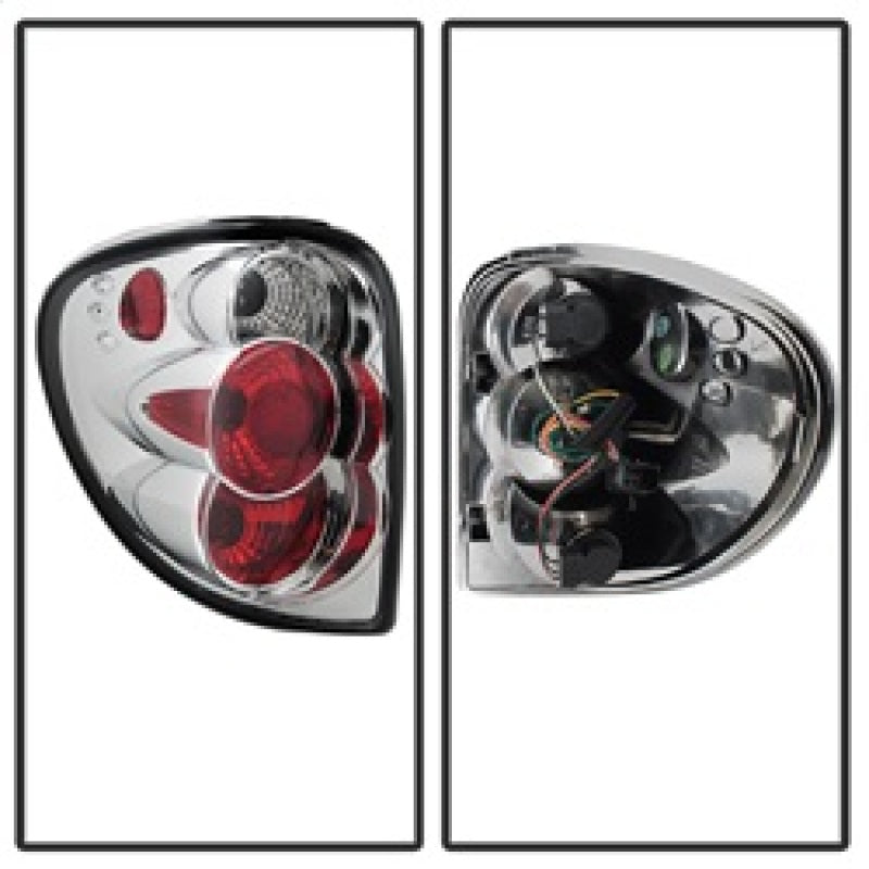 Spyder Dodge Caravan/Grand Caravan 01-07 Euro Style Tail Lights Chrome ALT-YD-DC01-C 5002228