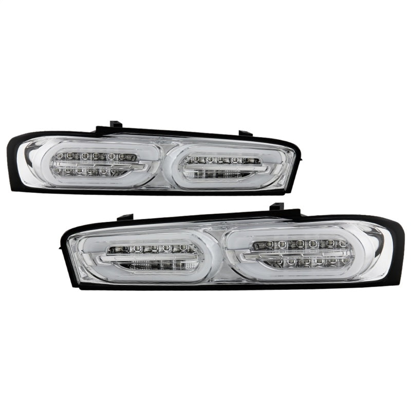 Spyder Chevy Camaro 16-18 Halogen LED Tail Lights Chrome ALT-YD-CCAM16HAL-SEQ-C 5087225