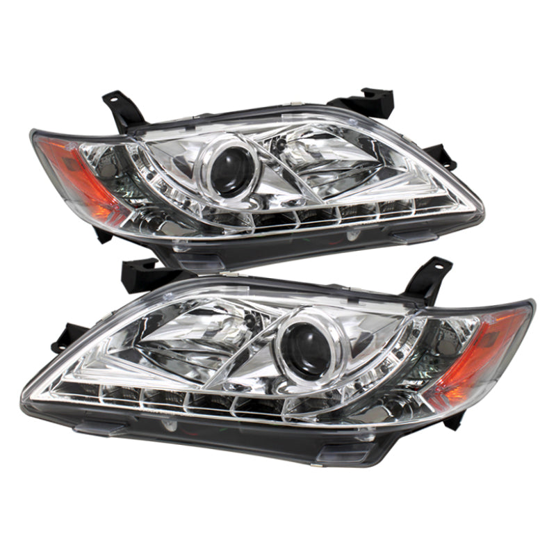 Spyder Toyota Camry 07-09 Projector Headlights DRL Chrome High H1 Low H7 PRO-YD-TCAM07-DRL-C 5039415