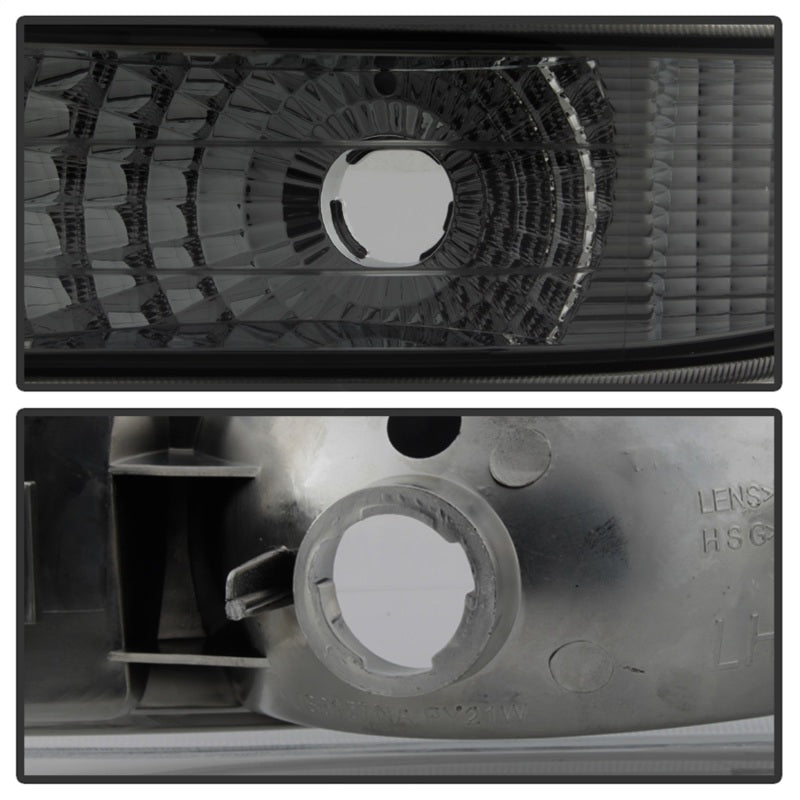 SPYDER Xtune Chevy Silverado 99-02 Amber Reflector Bumper Lights Smoke CBL-JH-CS99-AM-SM 5064288