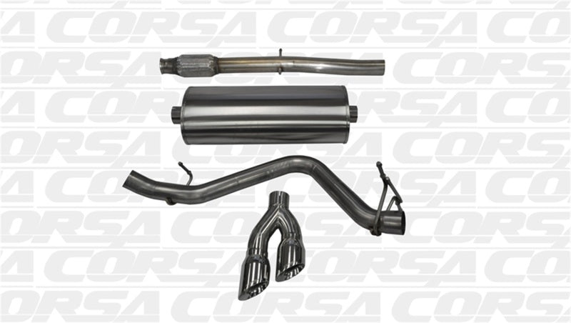 Corsa Performance 3.0" Cat-Back 14 GMC Sierra/Chevy Silv 1500 Crew Cab/Short Bed 5.3L V8