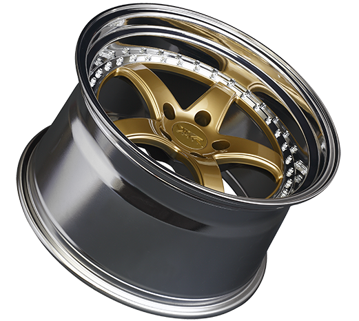 XXR 565 Wheel Hyper Gold / Platinum Lip 18x8.5 +20 5x4.5