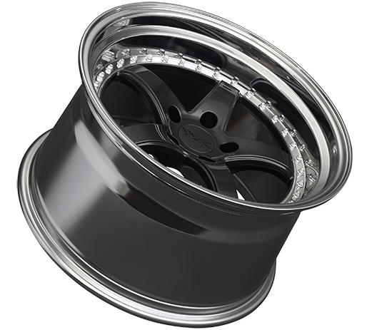 XXR 565 Wheel Graphite / Platinum Lip 18x9.5 +20 5x4.5