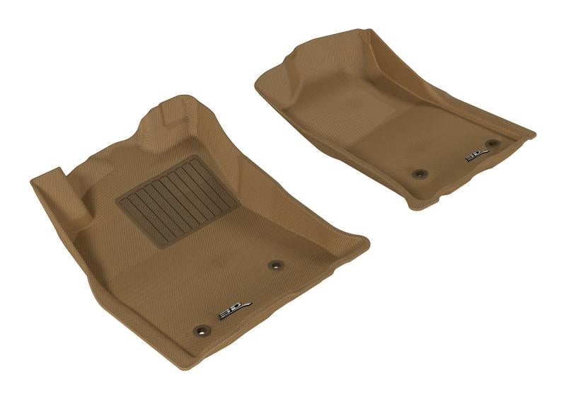 3D MAXpider 2005-2011 Toyota Tacoma Reg/ACS/DBL Cab Kagu 1st Row Floormat - Tan L1TY05711502