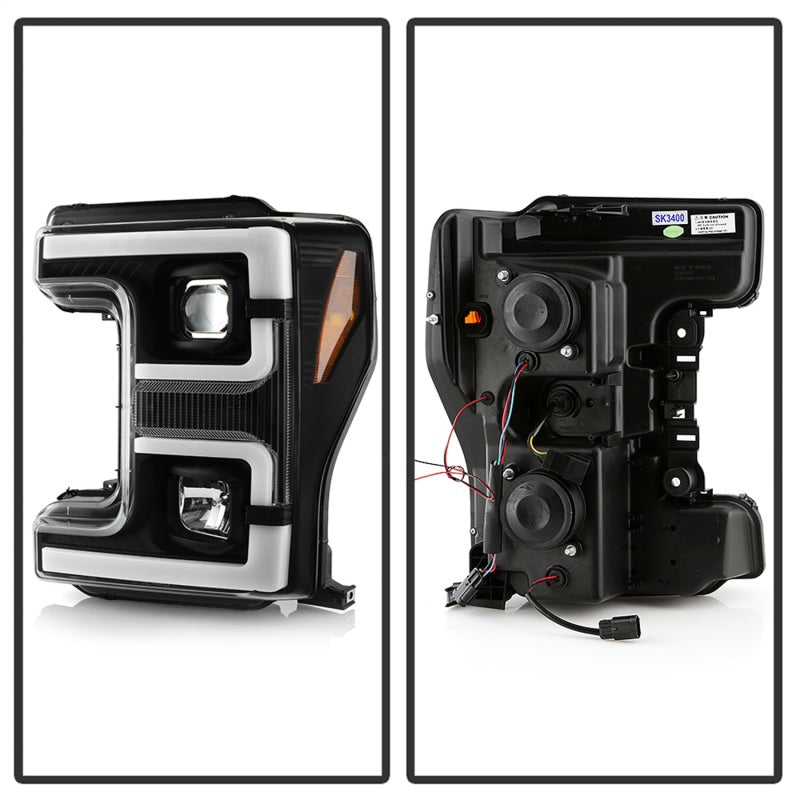 Spyder 17-18 Ford F250/F350/F450 Halogen Model Only -White Light Bar- Black- PRO-YD-FS17HALSI-BK 5087850