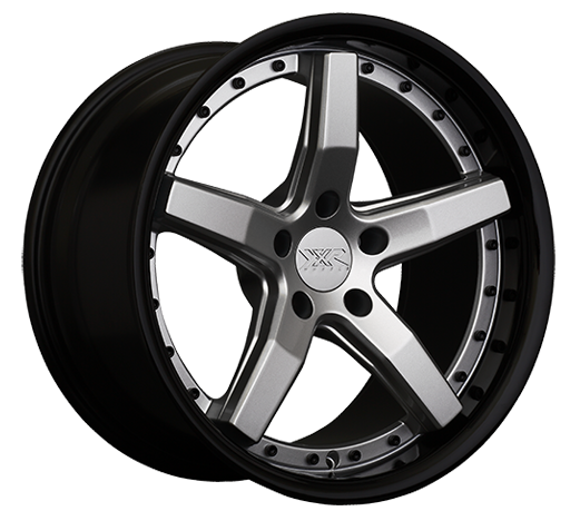 XXR 569 Wheel Silver / Gloss Black Lip 20x9 +20 5x4.5