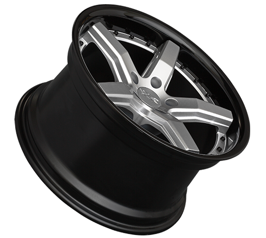 XXR 569 Wheel Silver / Gloss Black Lip 20x10.5 +40 5x120