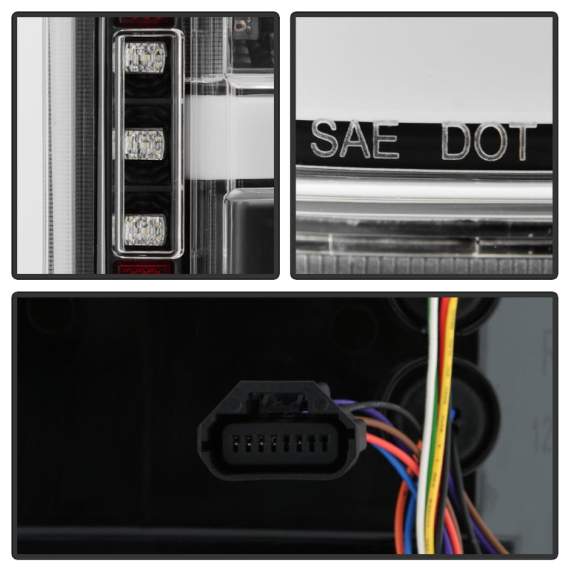 SPYDER 18-20 Ford F150 w/ Rear Blind Spot LED Tail Lights - Black (ALT-YD-FF15018BS-LED-BK) 5088550