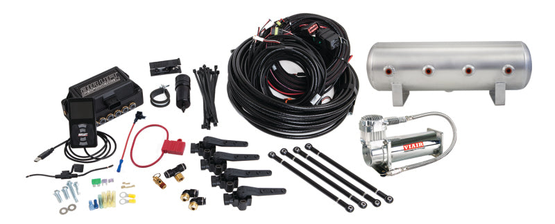 AIRLIFT 3H(1/4" Air Line,2.5 Gallon Lightweight Raw Alum.Tank,VIAIR 444C Comp)