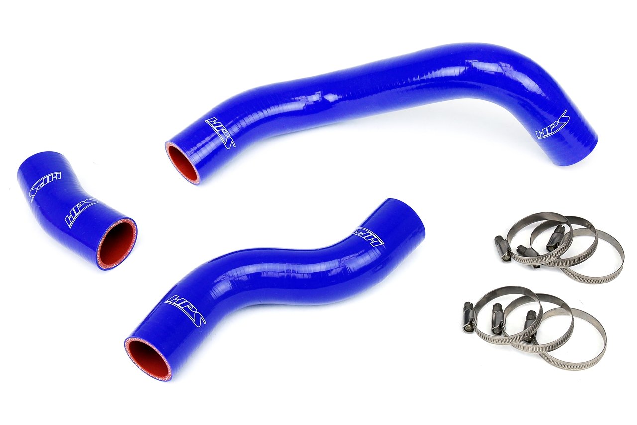 HPS Performance Products HPS Blue Reinforced Silicone Radiator Hose Kit Coolant Subaru 13-16 BRZ
