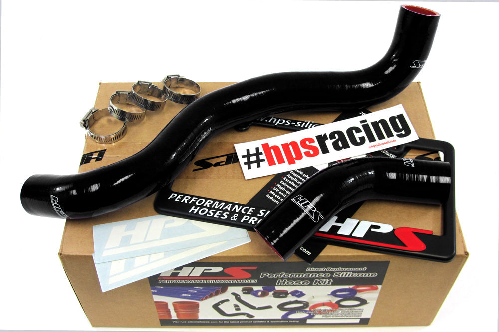 HPS Performance Products HPS Black Reinforced Silicone Radiator Hose Kit Coolant Lexus 05-11 IS250 V6 2.5L