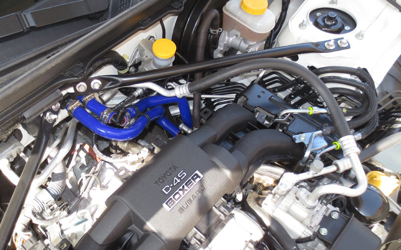 HPS Performance HPS Blue Reinforced Silicone Heater Hose Kit Subaru 13-16 BRZ