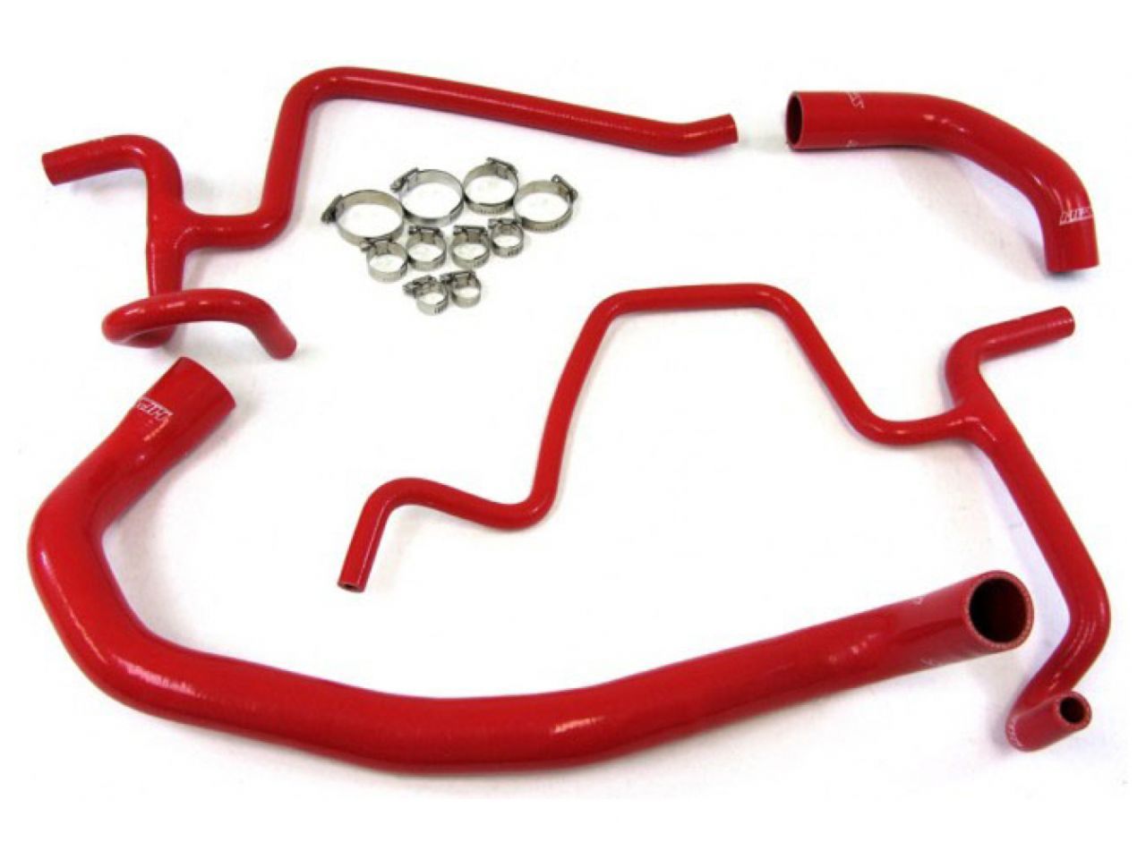 HPS Red Reinforced Silicone Radiator Hose Kit Dodge 06-10 Charger R/T 5.7L V8