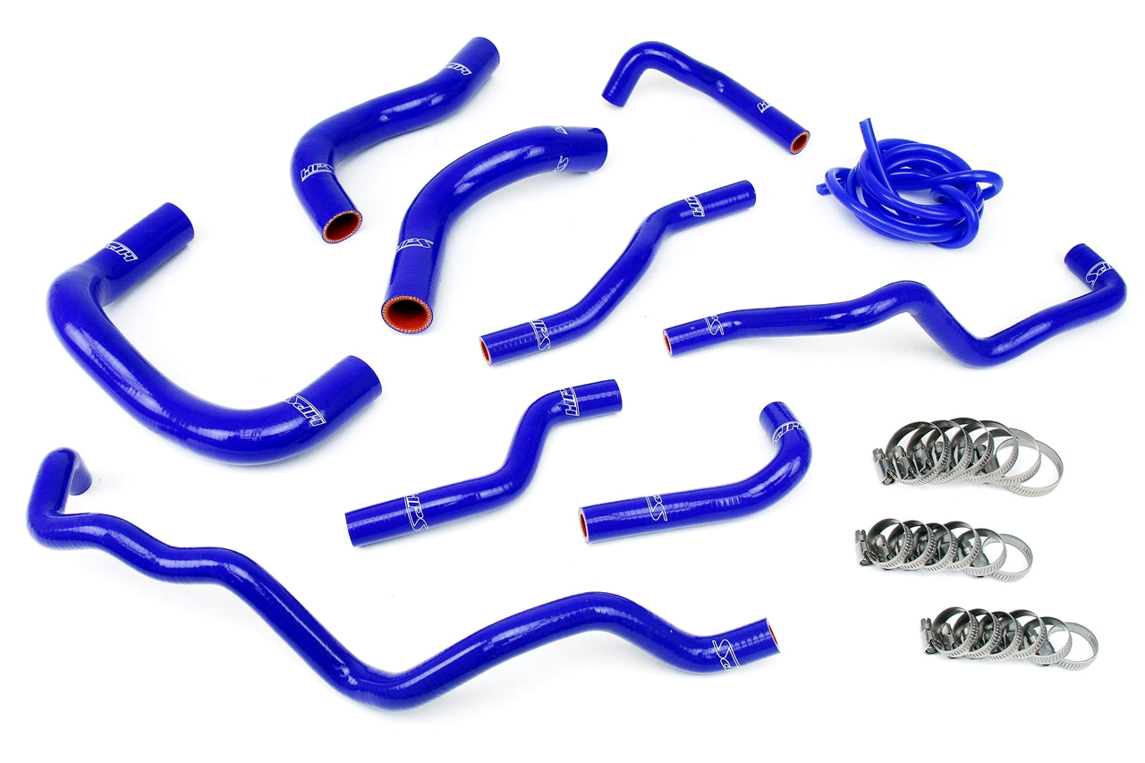 HPS Performance HPS Reinforced Blue Silicone Radiator + Heater Hose Kit Coolant Scion 08-14 iQ 1.3L