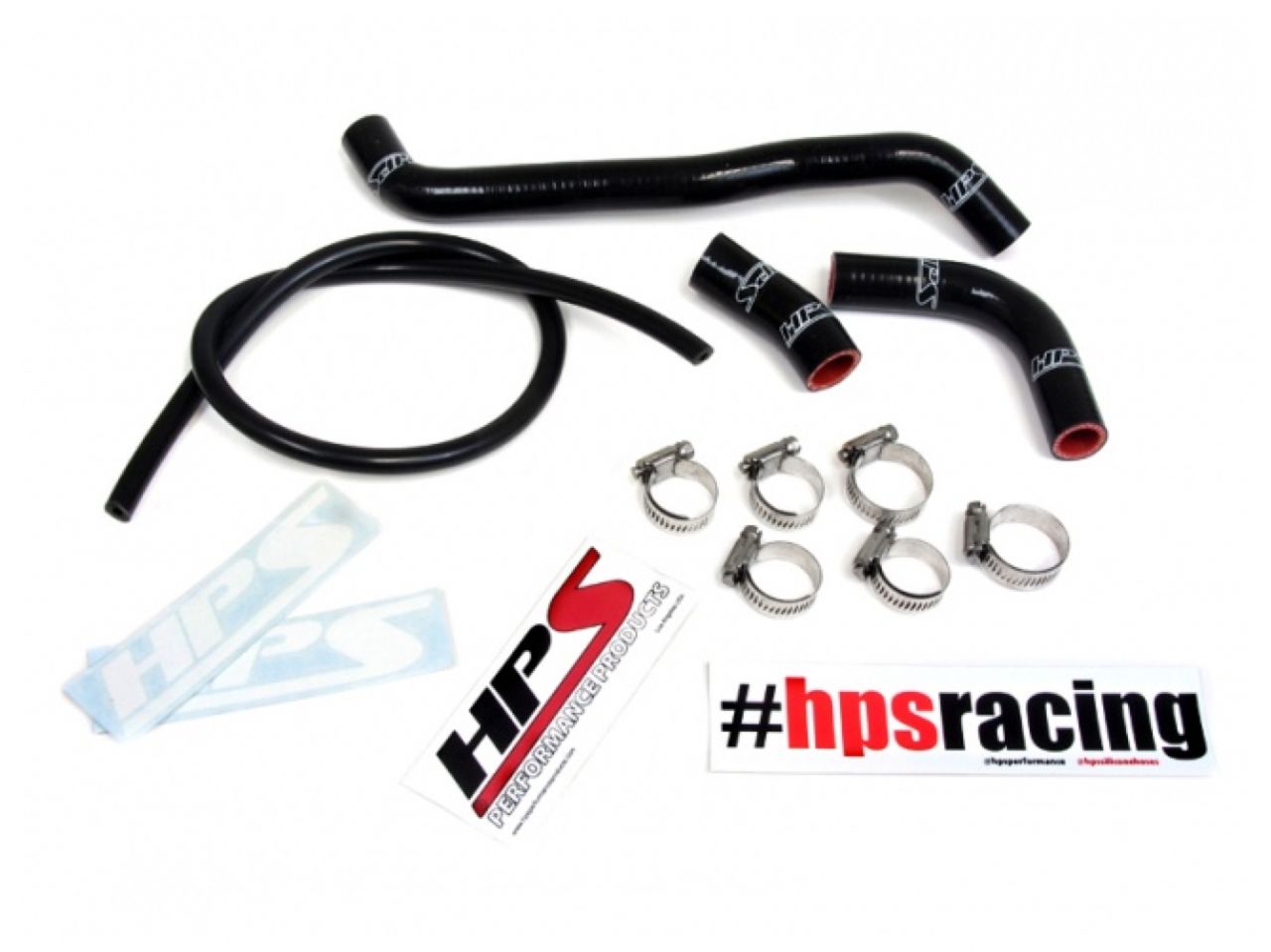 HPS Performance HPS Black Reinforced Silicone Radiator Hose Kit Suzuki 00-08 DRZ400S DRZ400SM