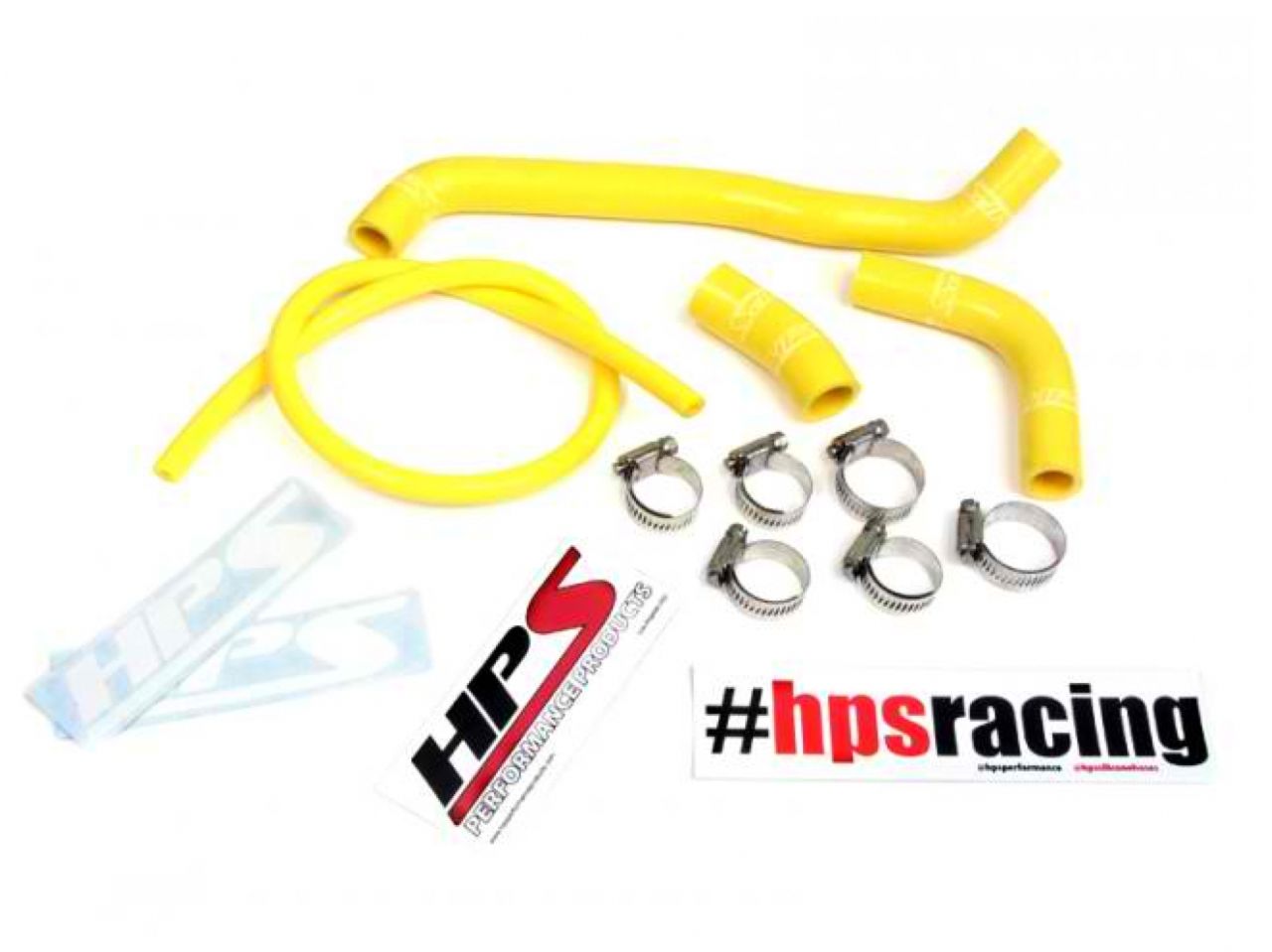HPS Performance HPS Yellow Reinforced Silicone Radiator Hose Kit Suzuki 00-08 DRZ400S DRZ400SM
