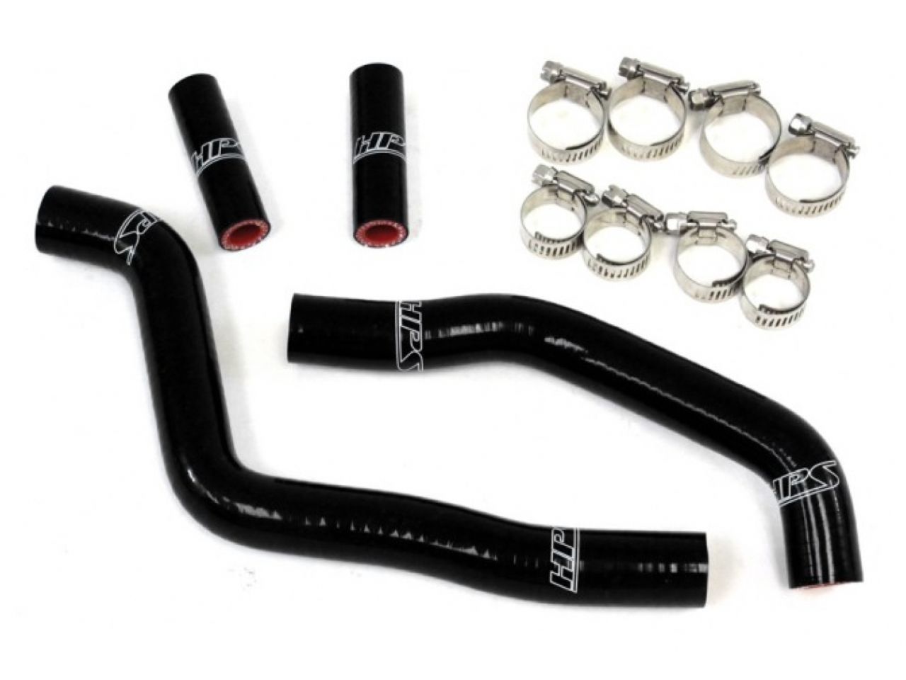 HPS Performance HPS Black Reinforced Silicone Radiator Hose Kit Kawasaki 03-08 KX125 2 Stroke