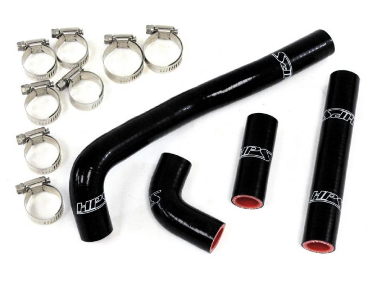 HPS Performance HPS Black Reinforced Silicone Radiator Hose Kit Kawasaki 88-04 KX500