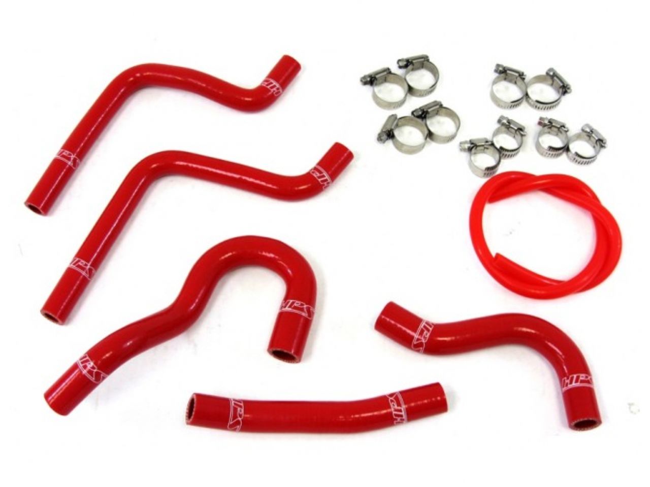 HPS Performance Products HPS Red Reinforced Silicone Radiator Hose Kit Honda 03-04 CR125R 2 Stroke