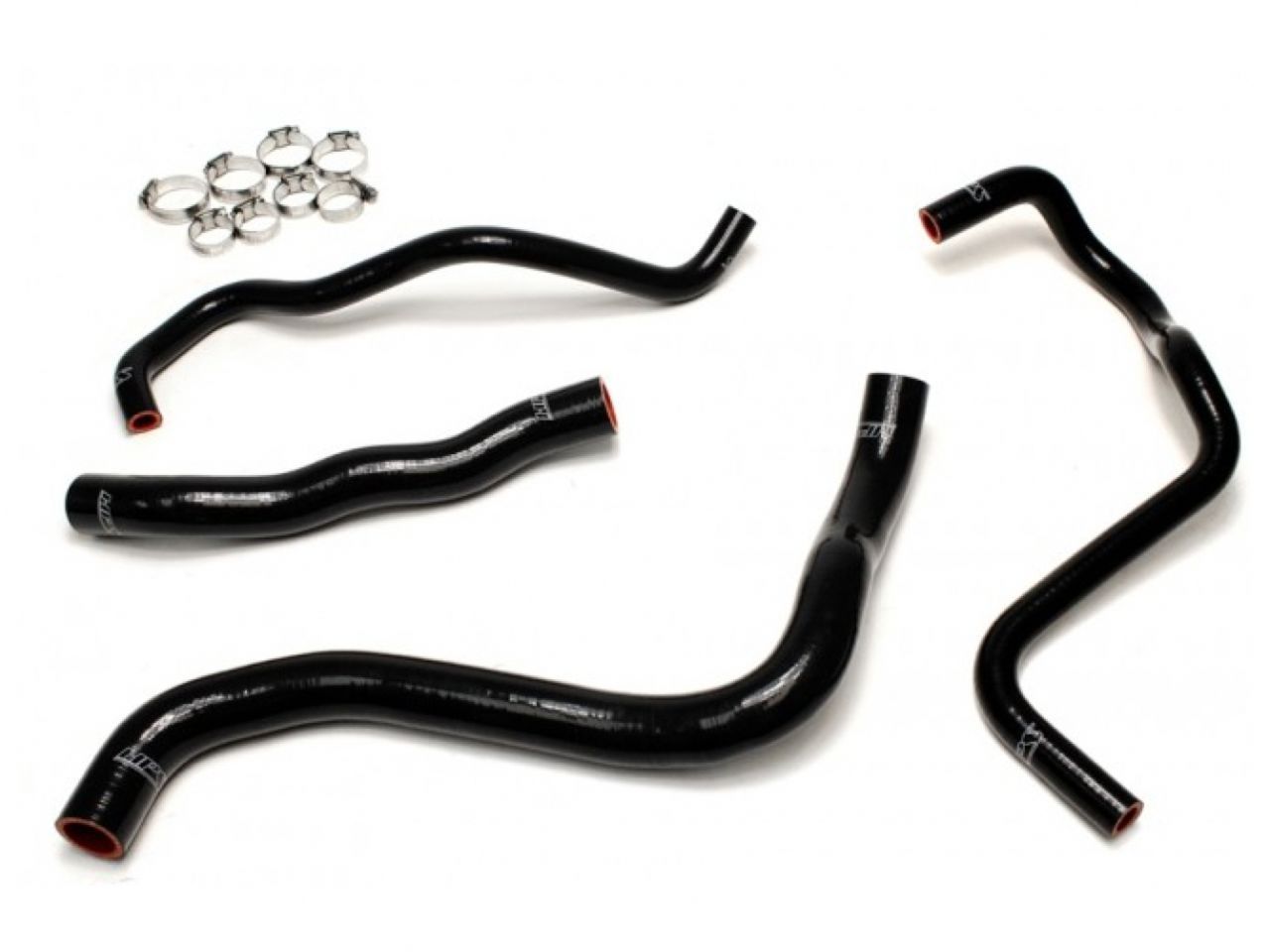 HPS Performance HPS Black Reinforced Silicone Radiator + Heater Hose Kit Honda 13-17 Accord 3.5L V6 LHD