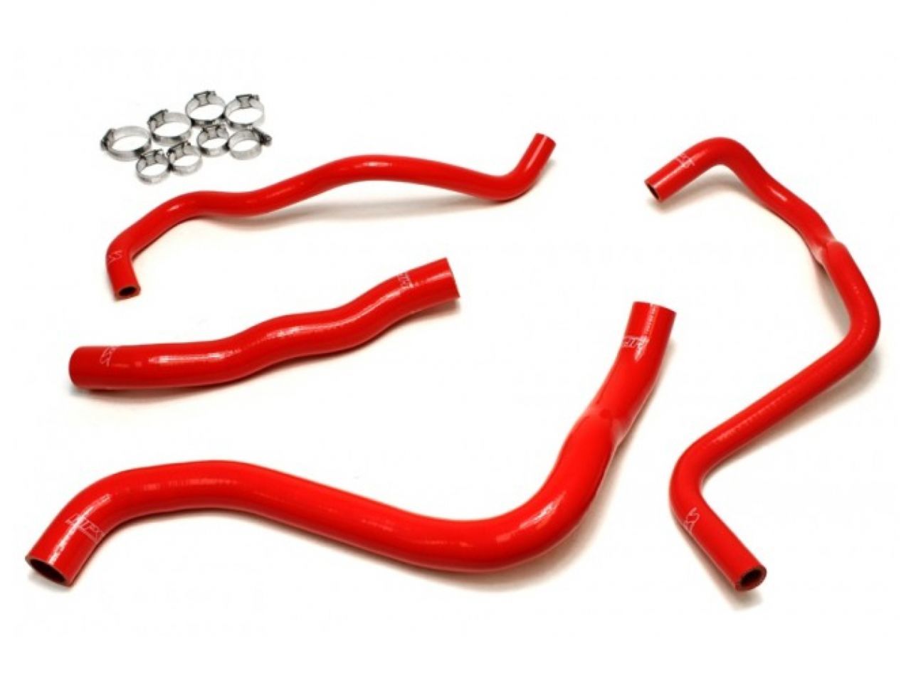 HPS Performance Products HPS Red Reinforced Silicone Radiator + Heater Hose Kit Honda 13-17 Accord 3.5L V6 LHD