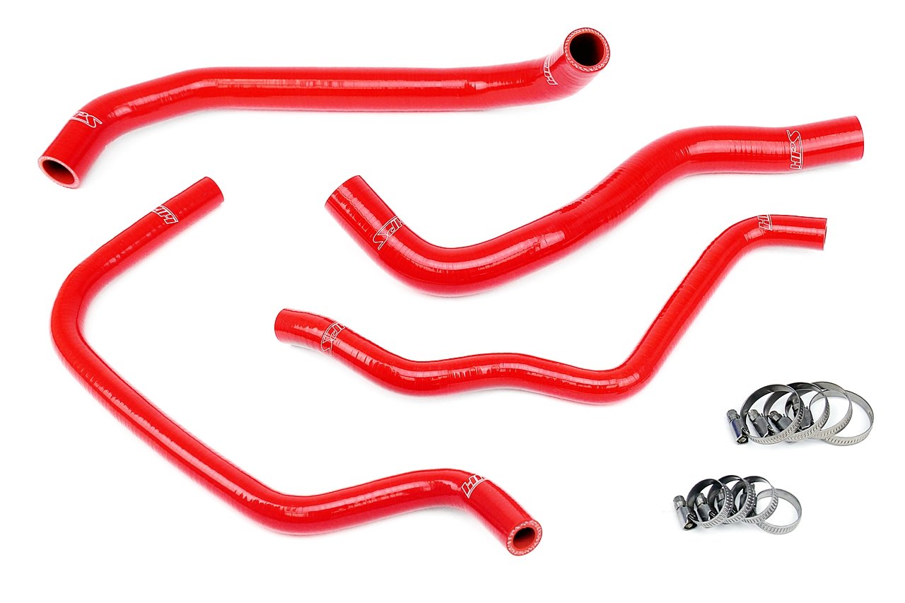 HPS Performance HPS Silicone Radiator and Heater Coolant Hose Kit 2009-2014 Acura TSX 2.4L, Red 57-1389-RED