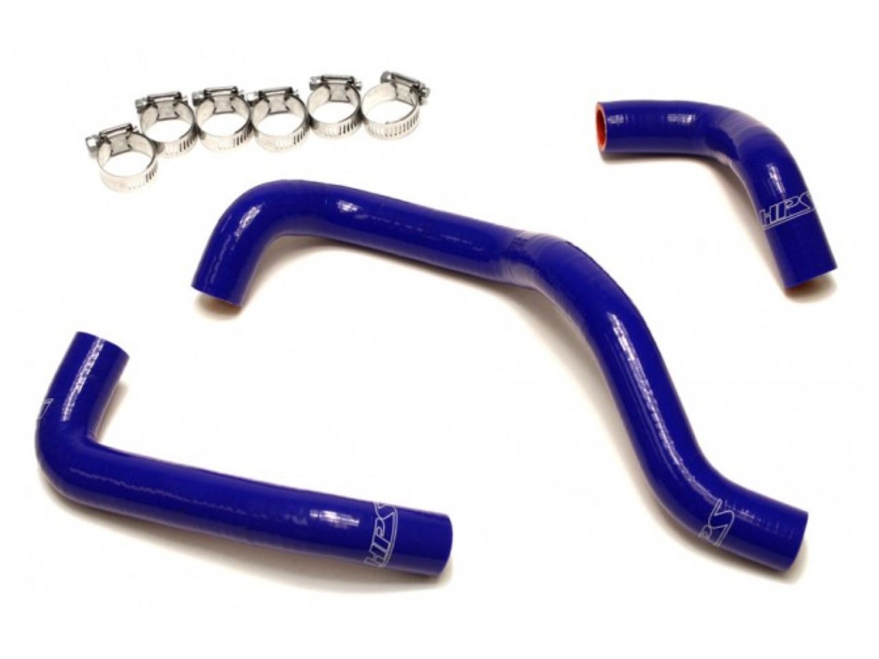 HPS Performance HPS Blue Reinforced Silicone Heater Hose Kit Nissan 95-98 240SX S14 KA24DE