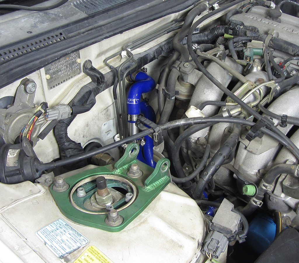 HPS Performance Products HPS Red Reinforced Silicone Heater Hose Kit Nissan 95-98 240SX S14 KA24DE