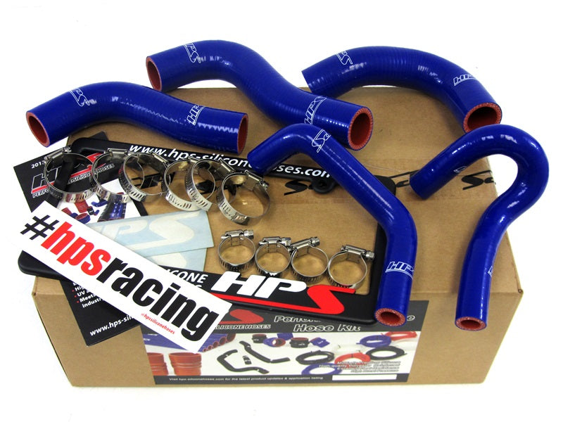 HPS Performance HPS Reinforced Blue Silicone Radiator + Heater Hose Kit Coolant Mazda 94-97 Miata 1.8L