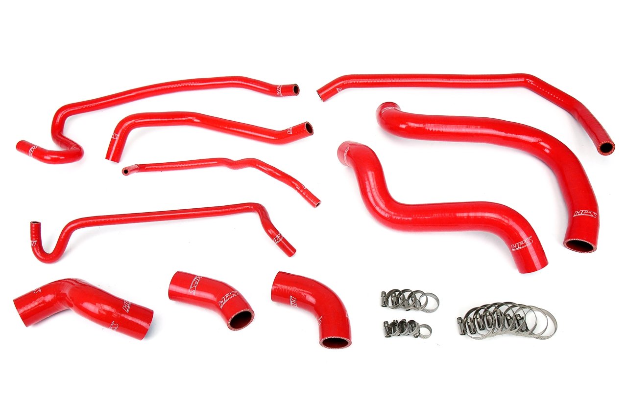 HPS Performance HPS Silicone Radiator + Heater Coolant Hose Kit Ford 2011-2014 Mustang GT 5.0L V8 (includes Boss 302), 57-1429
