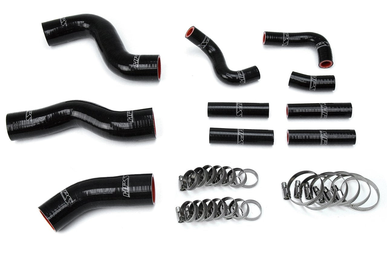 HPS Performance HPS Silicone Radiator + Heater Coolant Hose Kit Toyota 1992-1997 Land Cruiser FJ80 4.5L I6 without rear heater, 57-1441
