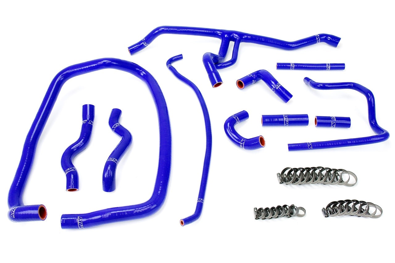 HPS Performance Products HPS Blue Reinforced Silicone Heater Hose Kit Coolant BMW 96-99 E36 M3 Left Hand Drive