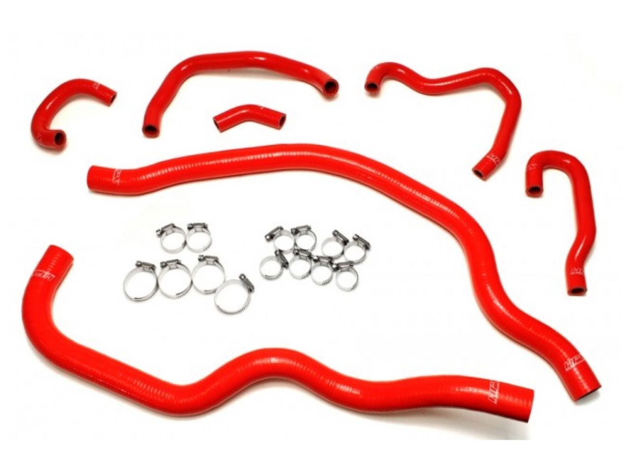 HPS Performance Products HPS Red Reinforced Silicone Radiator and Heater Hose Kit Coolant Honda 00-05 S2000