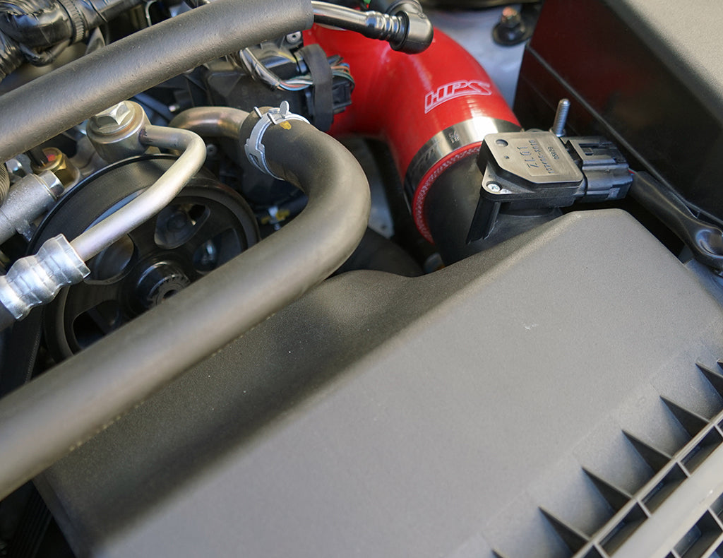 HPS Performance Products HPS Red Reinforced Silicone Post MAF Air Intake Hose Kit Mazda 06-08 MX-5 Miata NC1