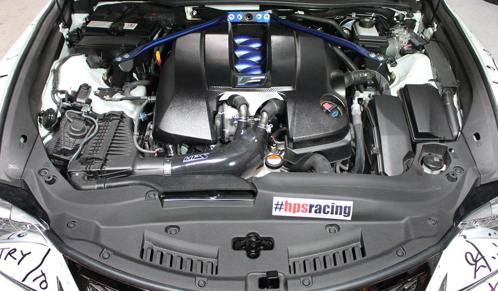 HPS Performance HPS Silicone Air Intake Kit Post MAF Hose Lexus 2016-2020 GS F V8 5.0L, 57-1499