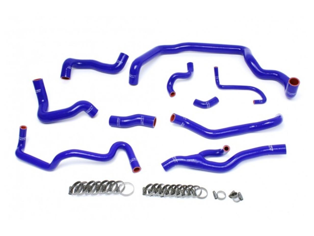HPS Blue Reinforced Silicone Radiator and Heater Hose Kit Coolant Mini 07-11 Cooper S R56 1.6L Turbo Automatic Trans