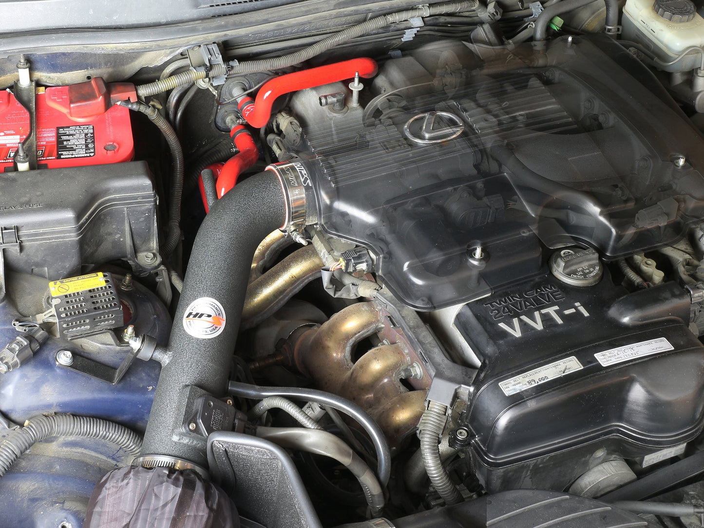HPS Performance Products HPS Red Reinforced Silicone Heater Hose Kit Lexus 01-05 IS300 I6 3.0L