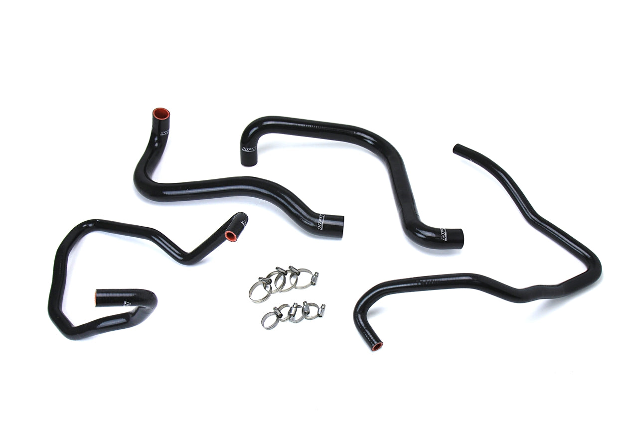 HPS Performance HPS Black Reinforced Silicone Radiator + Heater Hose Kit Jeep 03-06 Wrangler TJ SE 2.4L 4Cyl Left Hand Drive