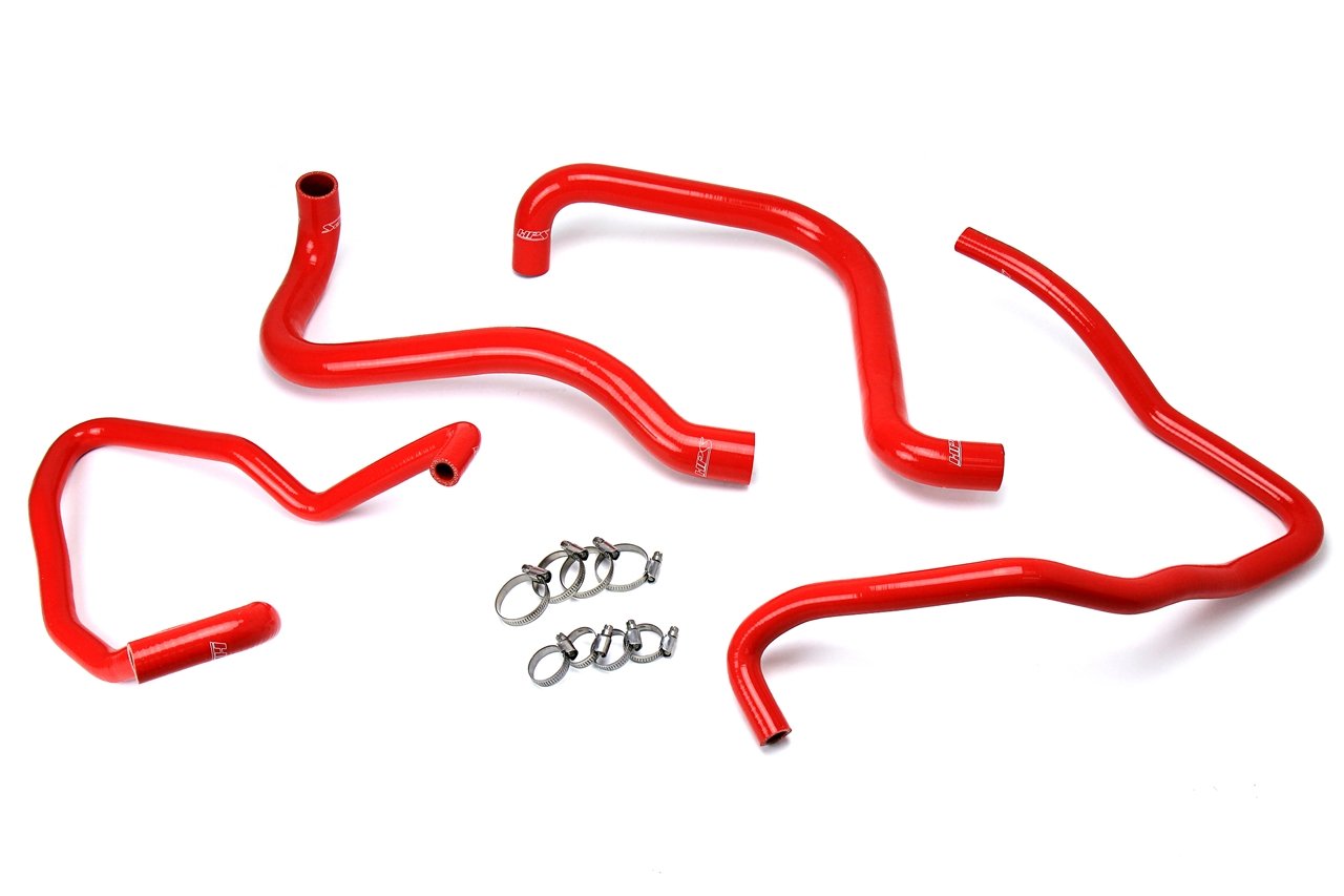 HPS Performance HPS Silicone Radiator + Heater Coolant Hose Kit Jeep 2003-2006 Wrangler TJ SE 2.4L 4Cyl Left Hand Drive, 57-1589