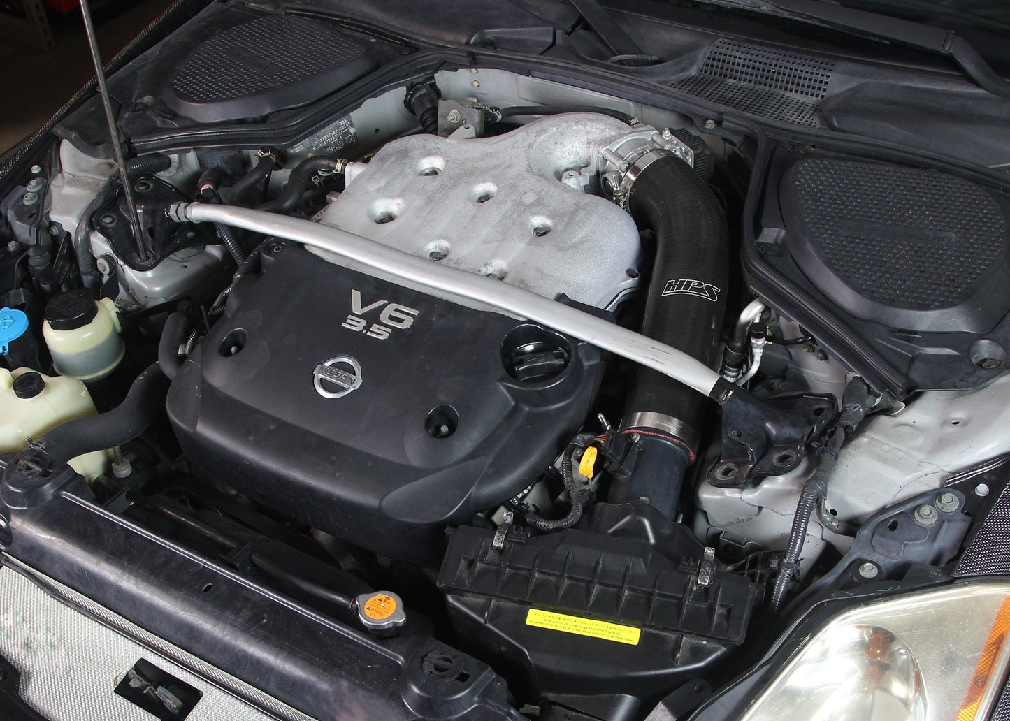 HPS Performance HPS Silicone Air Intake Kit Post MAF Hose Nissan 2003-2006 350Z 3.5L V6, 57-1591