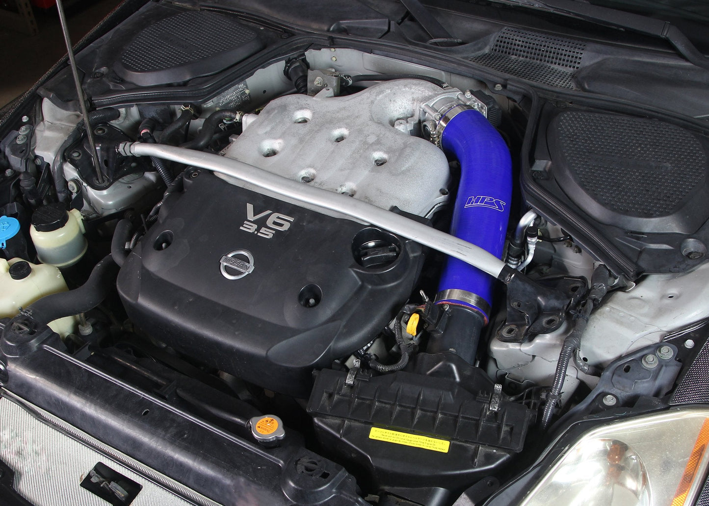 HPS Performance HPS Silicone Air Intake Kit Post MAF Hose Nissan 2003-2006 350Z 3.5L V6, 57-1591