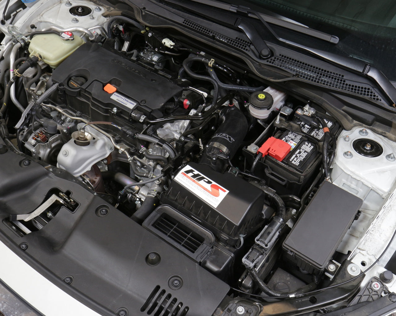 HPS Performance HPS Silicone Air Intake Kit Post MAF Hose Honda 2016-2024 Civic 2.0L Non Turbo, 57-1596