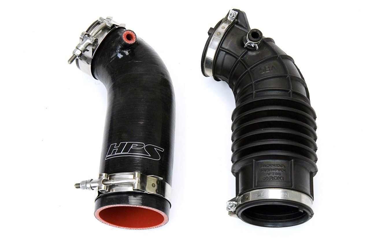 HPS Performance HPS Red Silicone Post MAF Air Intake Hose Kit Honda 16-17 Civic 10th Gen 2.0L Non Turbo